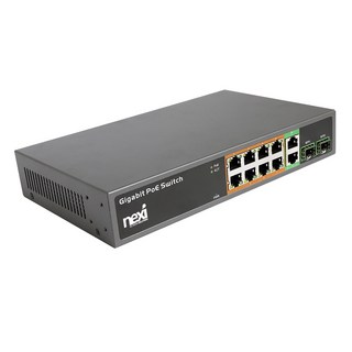 넥시 8+2+2SFP 포트 기가비트 POE 스위치 NX1237, 단품, 1개