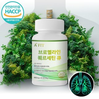 리바이웰 호흡기 기관지 폐 건강 퀘르세틴 큐, 1개, 60정