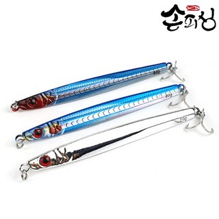 [10+1] 손피싱 포항 고등어 크롬 갈치 삼치 메탈지그, 100g, 크롬실버, 1개