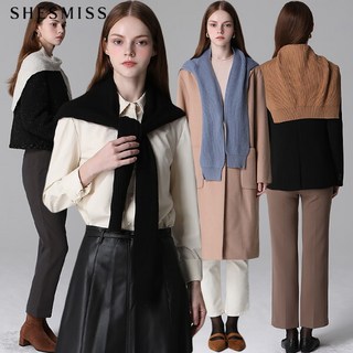 [리스트.] [쉬즈미스(SHESMISS)] 울 블렌드 가디건 머플러