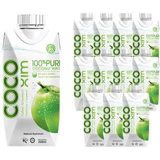 코코씸 100프로 퓨어 코코넛 워터, 330ml, 12개