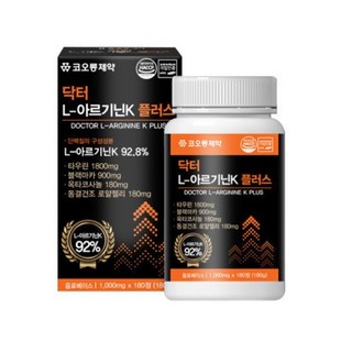 코오롱 닥터 L아르기닌 -K 플러스 2통 12개월분, 2박스, 360정