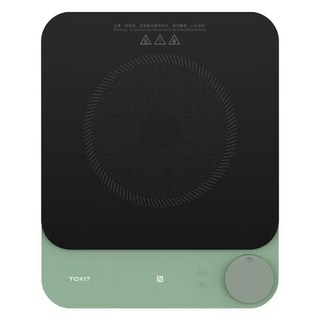 MIUI Tokit 얇은 인덕션 쿠커 통합 프라이팬 다기능 고출력 초박형 라이트 컬러, 01 AU, 02 green