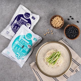 [여름철 별미] 국산 백태 서리태 맷돌 전통 검은콩물 430ml 콩국수 고소한 식사대용 무방부제 무설탕 다이어트 간편식, 2개