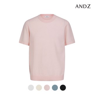 앤드지 앤드지 쿨링 슬럽사 라운드넥 반팔 스웨터_BZD2ER1102