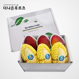 백화점 식품관 직수입 태국망고 3입+애플망고 3입 혼합 기프트세트 2.1kg 내외, 1개