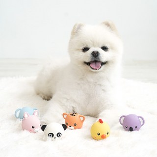 패리스독 동글이 캐릭터 볼 라텍스토이 (랜덤발송), 1개