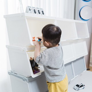 마마무드 2+1 국내생산 슬라이딩 장난감 정리함 리빙박스 반투명 1세트 상품 이미지