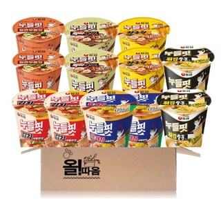 올따옴 누들핏 6종 1호 기획세트 (육개장2+김치사발2+카구리2+우동2+짜파구리2+튀김우동2), 1세트