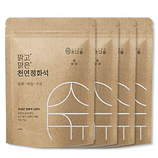 온다숲 국내산 반영구 천연가습기 정화석, 정화석 500g 4개, 1개