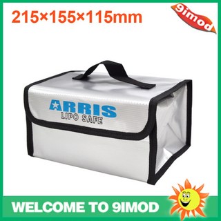 MN RC카 리튬 이온 배터리 18650 7.4V 1200mAh (MN128, MN78, MN38 호환) - 1개 RC완구/부품 20 RPG 방화재질 다기능 모델용 리튬 배터리 방폭 가방 안전백 (215*155*115mm), 1개