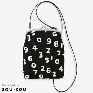 (공식) SOUSOU 소우소우 가마구치미니백 110CM 끈 포함 숫자 패턴(SO-SU-U)