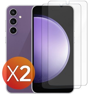넥스트모바일 1+1 갤럭시 S23 S23플러스 S23울트라 지문 항균 평면 액정 보호 PET 필름