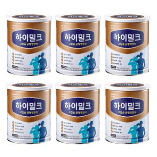 하이밀크 600g x 6개 (한박스) 고칼슘 균형영양식 초유단백분말 성인분유