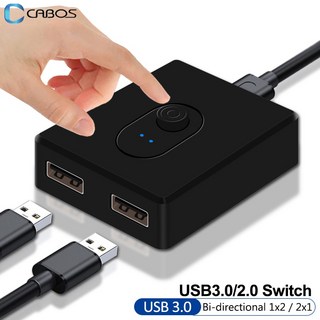 USB 스위치 KVM 스위처 어댑터 2 포트 USB 30 20 양방향 공유 컨트롤러 분배기 키보드 마우스 프린터 USB 허브용, 1.USB 20