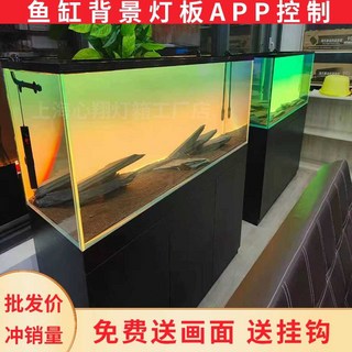 라이트백스크린 수조 배경 어항 수족관 디밍 패널 무드등, RGB 풀 컬러 600x400, 1개