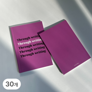 온재디자인 through writing 유선 노트 B6, 30개