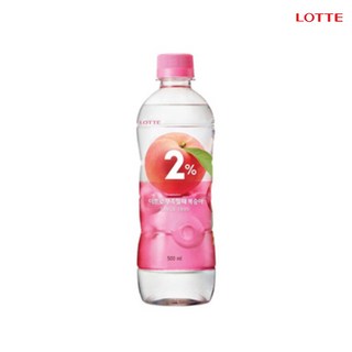 롯데칠성 2%부족할때복숭아, 500ml, 24개