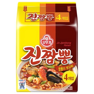 오뚜기 진짬뽕 130g, 4개 대표 이미지 - 짬뽕라면 추천