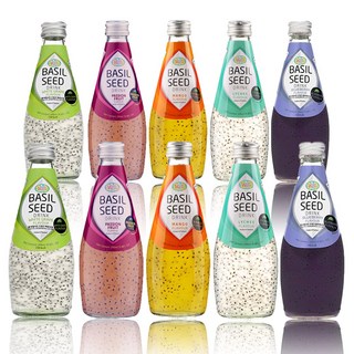 예이니식품 웰 바질시드 드링크290ml 백포도 2개+패션푸르트 2개+망고 2개+리치 2개+블루베리 2개 (총10개) 유튜브주스음료수과일, 10개, 290ml