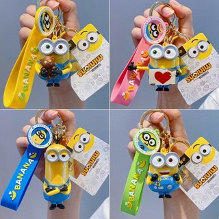 에스뉴제이 미니언즈 키링 자동차 가방고리, 라임, 1개