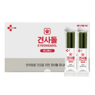 견사돌유니버스 강아지용 간식 소형견 황태맛 치석제거 덴탈껌 영양제 30개입, 30회분, 종합영양제, 1박스