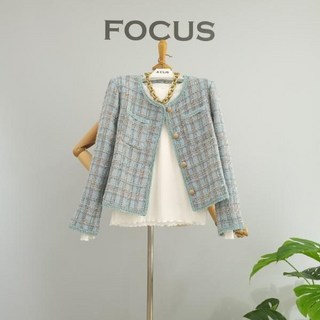 22FS2A7JK00297_파스텔 라운드 트위드 자켓