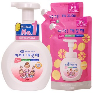 아이깨끗해 핸드워시 레몬 250ml + 200ml x 2p 세트, 3세트