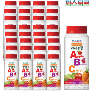 파스퇴르 100%유기농 야채농장 ABC주스190ml, 상세페이지 참조, 190ml