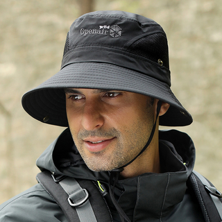 스위스마운틴 자외선 차단 모자, 블랙