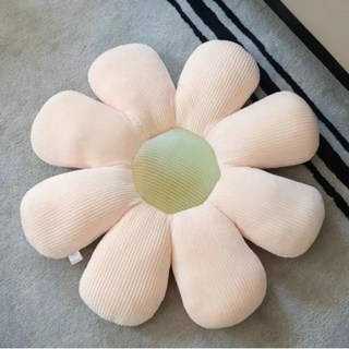 박제 꽃잎 꽃 쿠션 소녀 방 장식 해바라기 베개 베이 윈도우 핑크 꽃 세팅 침실 좌석 베개, 45X45cm, 13) white-green - 45X45cm