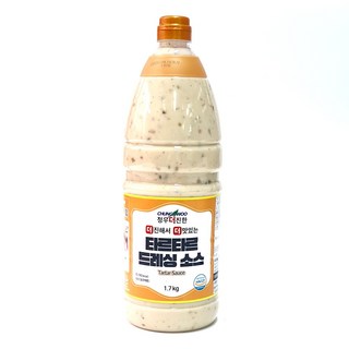 청우 더진한 생선까스 연어 튀김 타르타르소스 업소용 식당용 드레싱 소스, 1개, 1.7kg