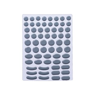 BTL Universal 유니버셜 도트 64PCS 다용도 커스텀 범용 6종류 마우스 피트, BTL 유니버셜 도트 64PCS(그레이)
