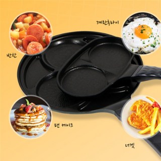세나몰 3구 에그팬 3칸나눔후라이팬, 1개, IH 2구