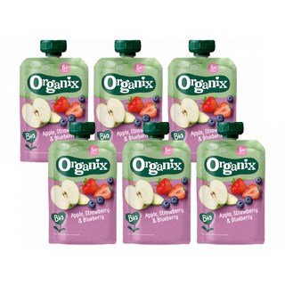 Organix food 퓨레 오가닉스 유기농 고영양 이유식, 6개, 100g