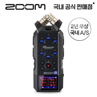 ZOOM H6essential 줌 H6에센셜 32비트 플로트 핸디 레코더 녹음기, 1개