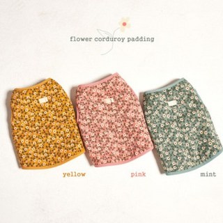 골덴 꽃패딩, 민트, 1개