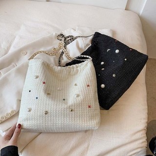 버킷백 호보백 여성 나일론 숄더백