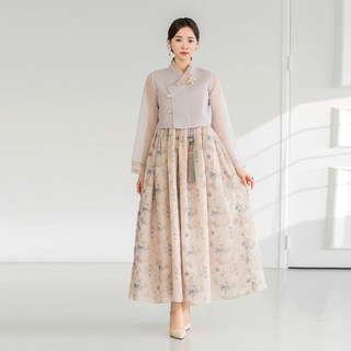 민한복 128번 글로리아 여성 계량 철릭 개량 퓨전 치마 드레스 여자 생활한복
