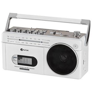 아남 블루투스 라디오 카세트 플레이어, 화이트, PA-720BT