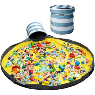 코무무 손잡이 레고 장난감정리함 블루스트라이프 1개 상품 이미지