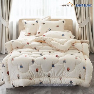 SK201 국내산 곰탱이 소프트 마이크로 먼지없는 학생 차렵이불 cg