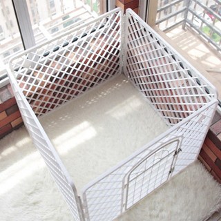포령트레이드 강아지 울타리 펜스 대형 반려동물 화장실 칸막이, 1세트, 화이트