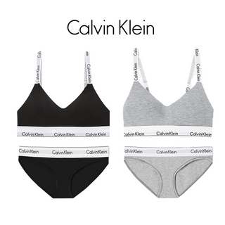CK 여성 언더웨어 캘빈클라인 훅앤아이 라이틀리 브라렛 + 팬티 세트 2종 택1 (F7059+F3787 or F3786)
