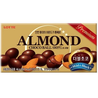롯데 아몬드 초코볼, 46g, 10개
