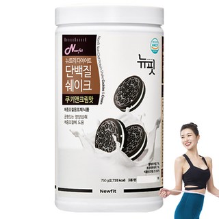 뉴핏 투에니포 뉴트리 다이어트 쉐이크 쿠키앤크림맛, 600g, 1개