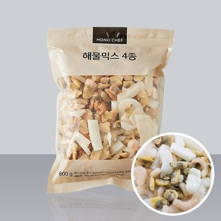 손질 해물믹스 모둠 4종 7종, 1개, 4종 800g