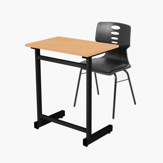 스튜디오칼츠 학원용 책상 의자 세트 102 DESK + 102 Chair SET, 망비, 블랙