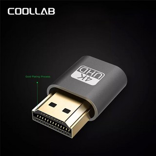 HDMI 더미플러그 원격 채굴 가상모니터 디스플레이 에뮬레이터 4K 60Hz, S1골드, 1개