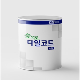타일 페인트 화장실 주방 베란다 KCC 숲으로타일코트 0.9L 1액형, 900ml, 회색, 1개